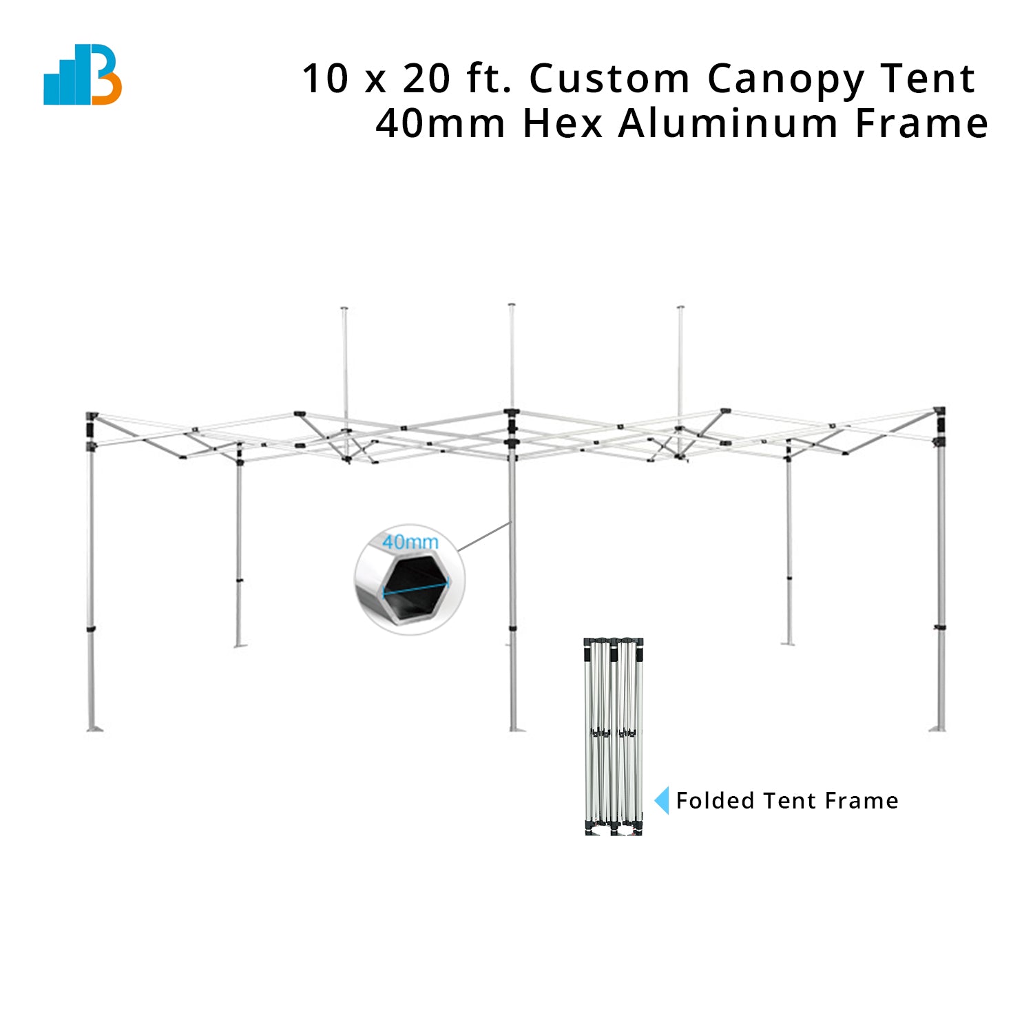 10 x 20 ft Canopy Aluminum frame base