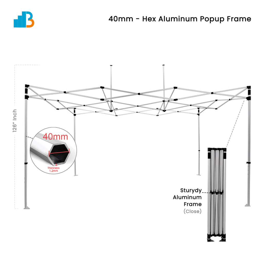 10 x 15 Ft Custom Popup Canopy Tent