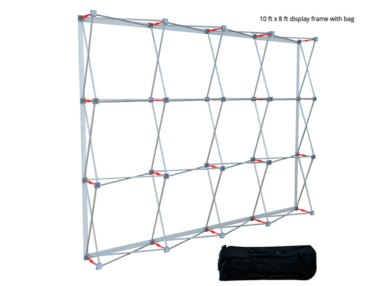 10 ft x 8 ft Step and Repeat Fabric Pop Up Straight Display image 3