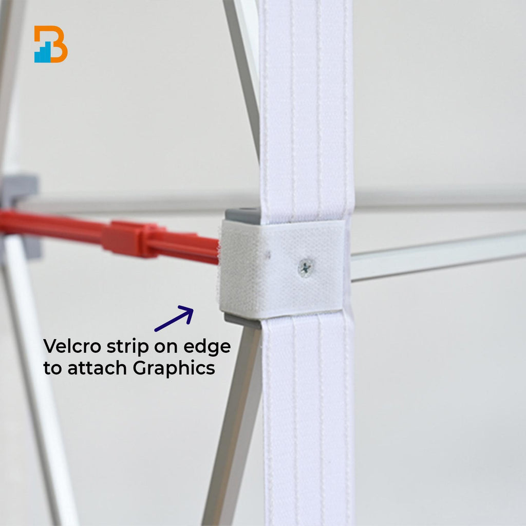 Fabric Pop-up Straight Display velcro for graphic attachment