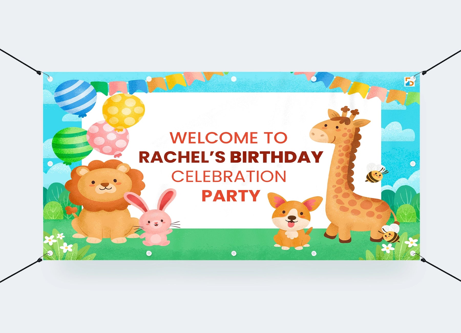 Kids Happy Birthday Banner