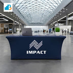 Custom Printed 6feet Stretch Table cover For Promotion