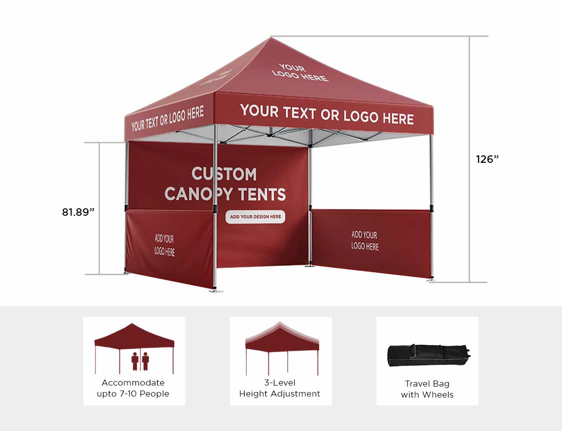 Custom Pop Up Canopy Tents 10x10 image 3
